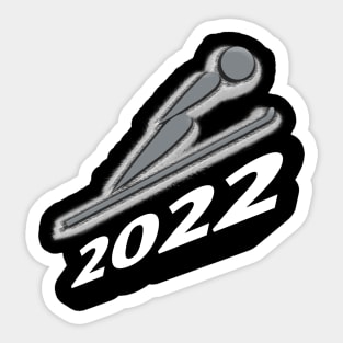 Alpine Ski - 2022 Olympic Winter Sports Lover -  Snowboarding - Graphic Typography Saying Sticker